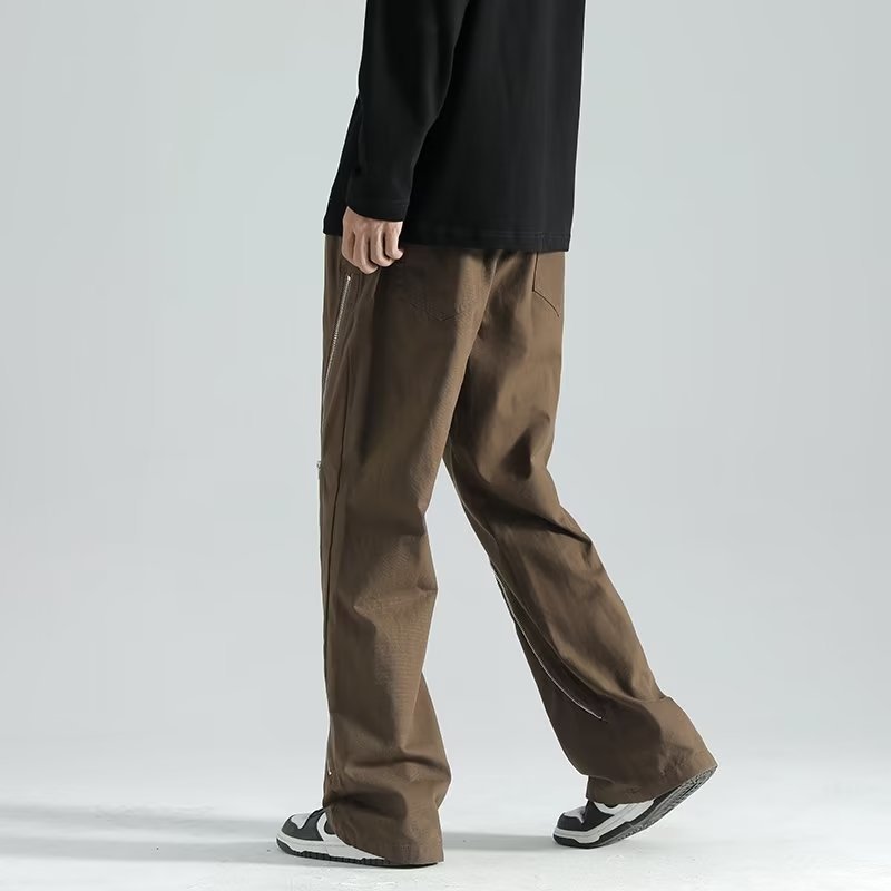 High Street Machine Can Work Clothes Pants Men's Zipper