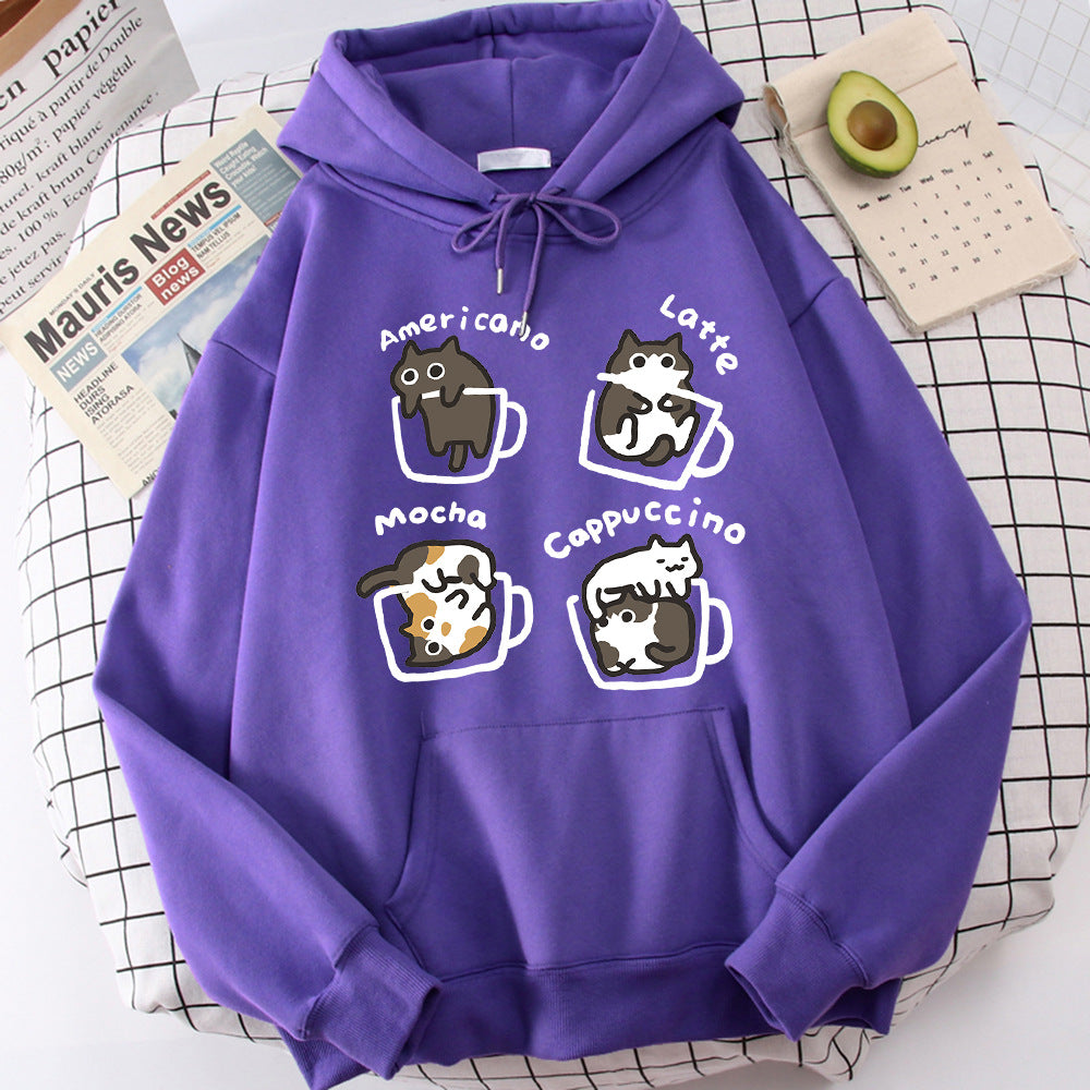 Five Kitties Play In Cup Men's Hoodie
