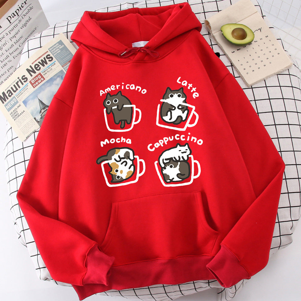 Five Kitties Play In Cup Men's Hoodie