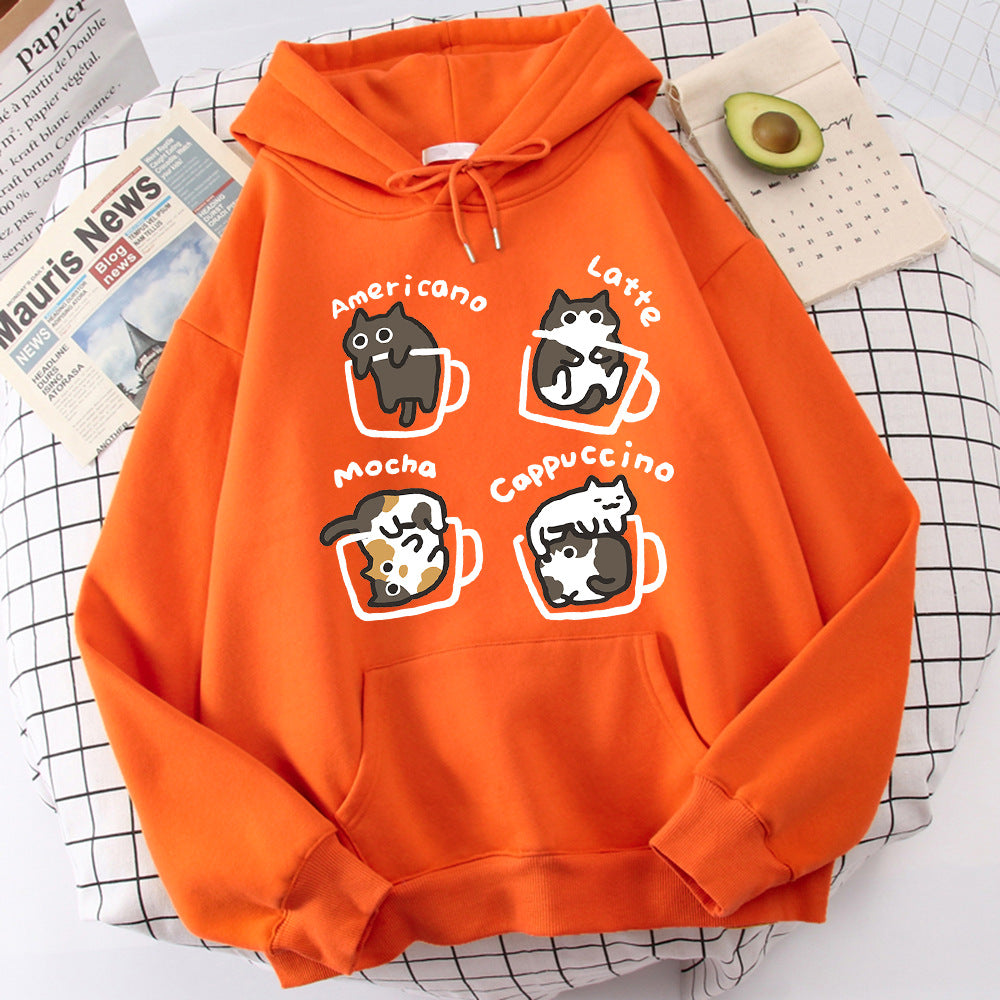 Five Kitties Play In Cup Men's Hoodie