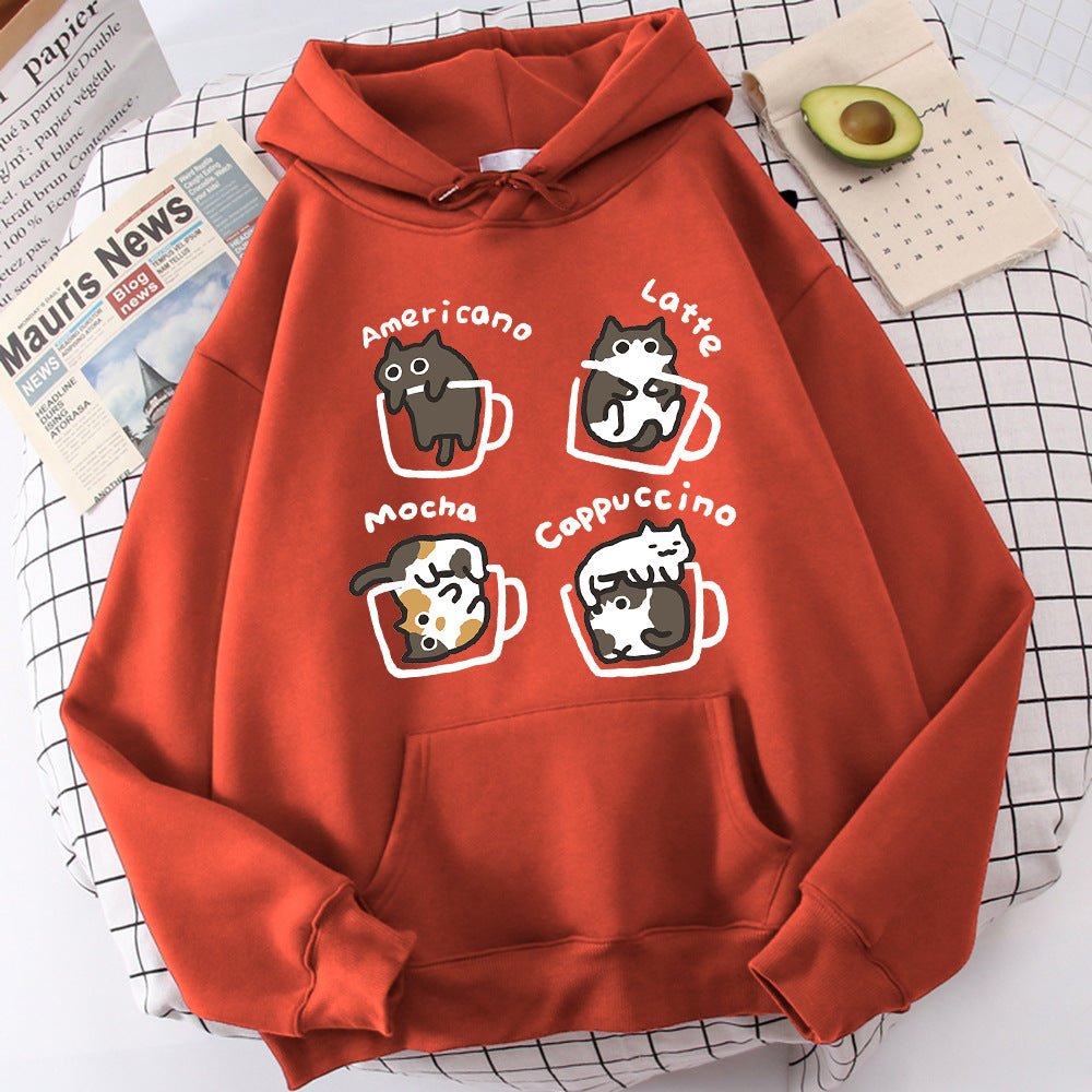 Five Kitties Play In Cup Men's Hoodie