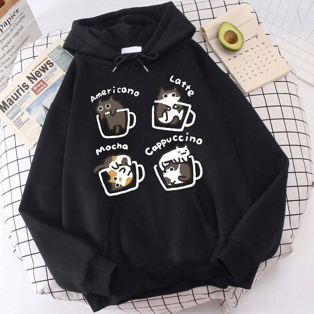 Five Kitties Play In Cup Men's Hoodie