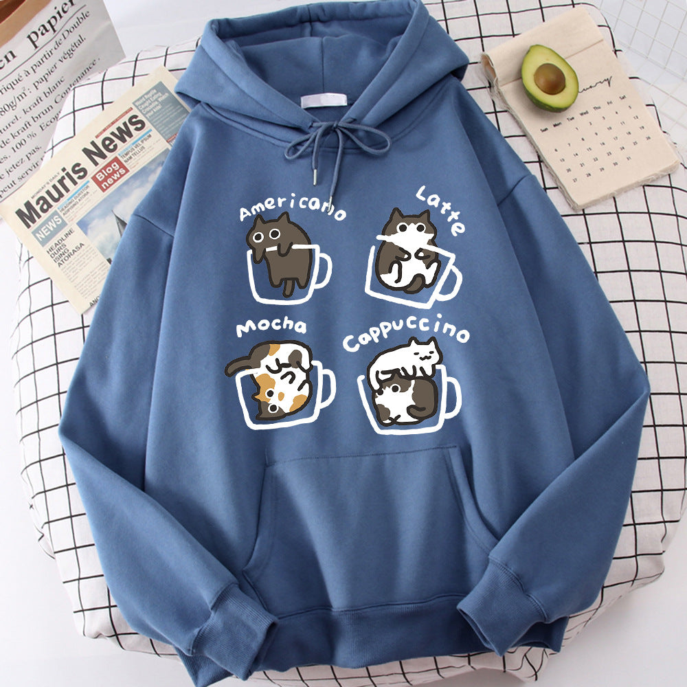 Five Kitties Play In Cup Men's Hoodie