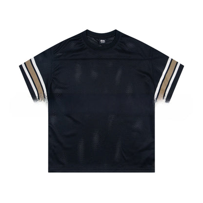 Sports And Leisure Jersey Letter Printing Simple Short Sleeve