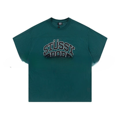 Sports And Leisure Jersey Letter Printing Simple Short Sleeve
